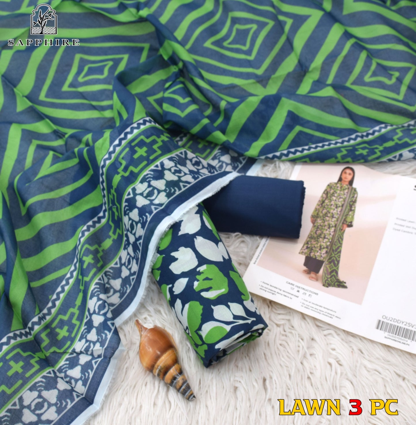 SAPPHIRE 3 Piece Printed Unstitched Suite SA-05