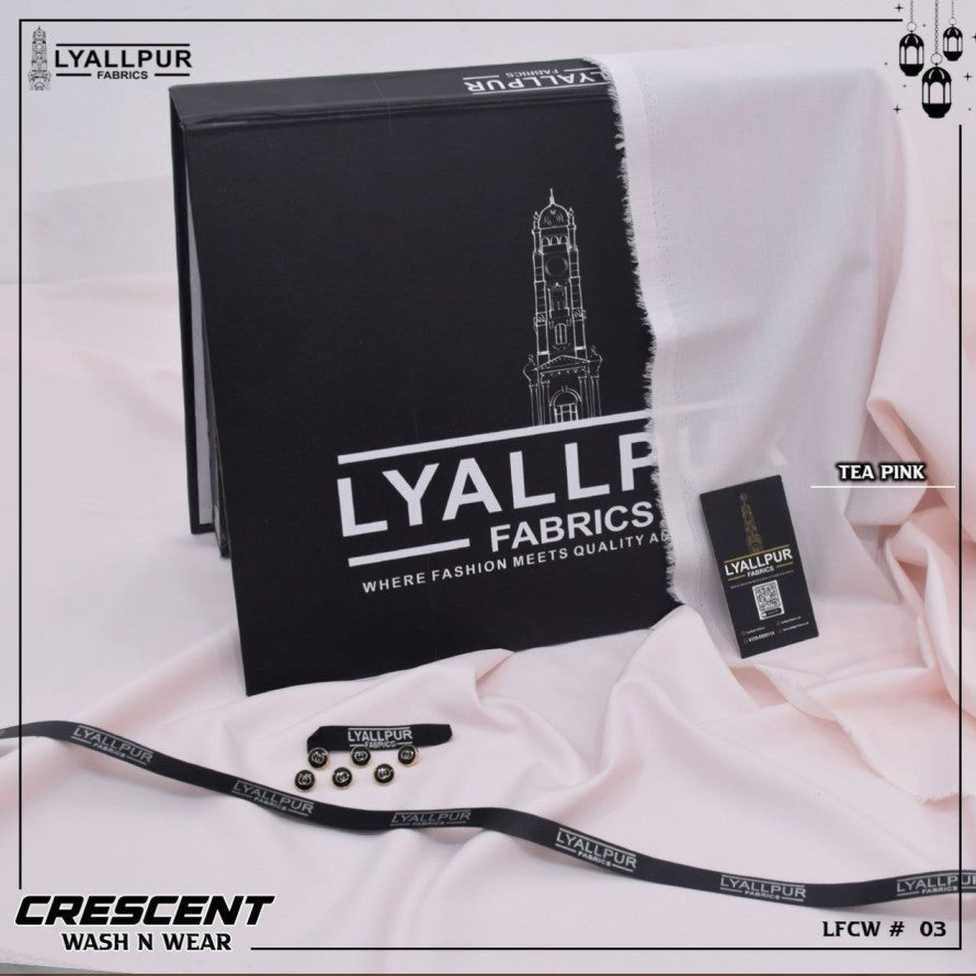 Crescent By Lyallpur Fabrics- Wash N Wear - Unstitched LP-03