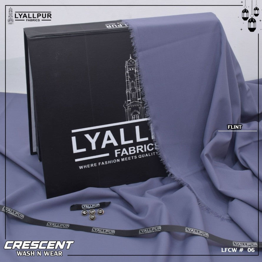 Crescent By Lyallpur Fabrics- Wash N Wear - Unstitched LP-06