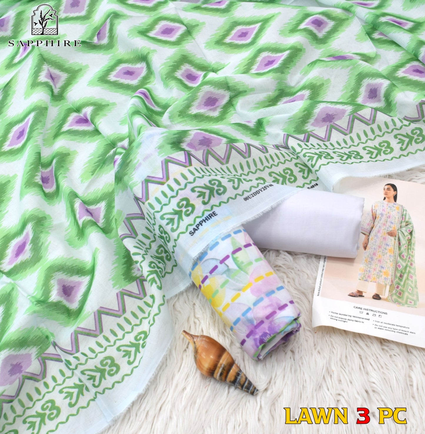 SAPPHIRE 3 Piece Printed Unstitched Suite SA-01