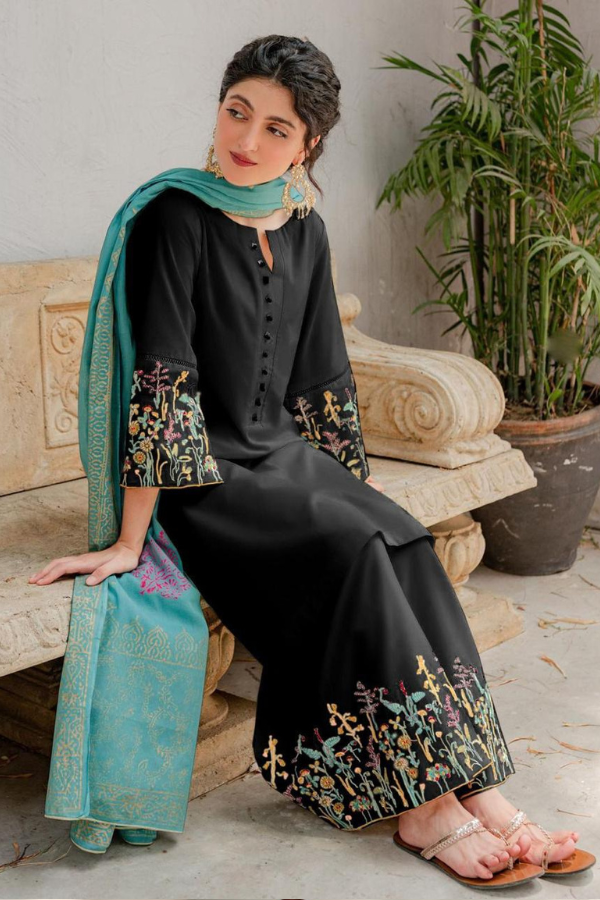 ASLING– Luxury Embroidered 3-Piece in Lawn unsticed -13