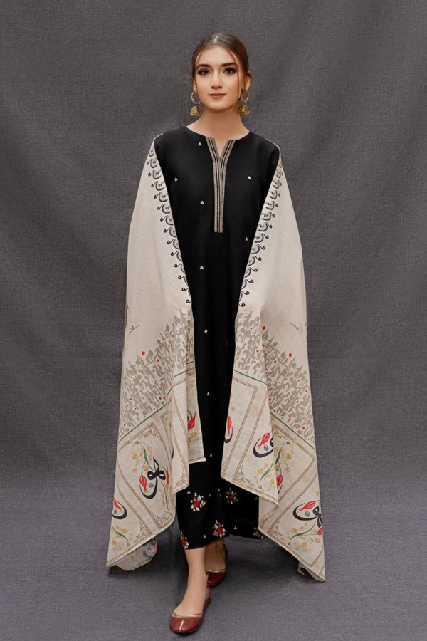 URGE– Luxury Embroidered 3-Piece in Lawn unsticed -14