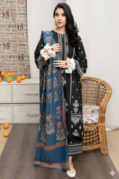 URGE– Luxury Embroidered 3-Piece in Lawn unsticed -16