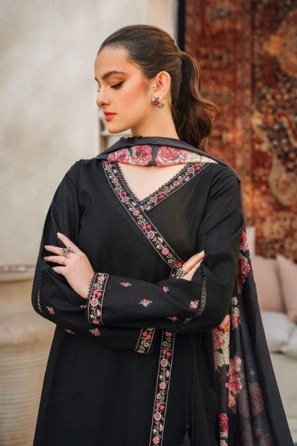 ZIVA– Luxury Embroidered 3-Piece in Lawn unsticed -24