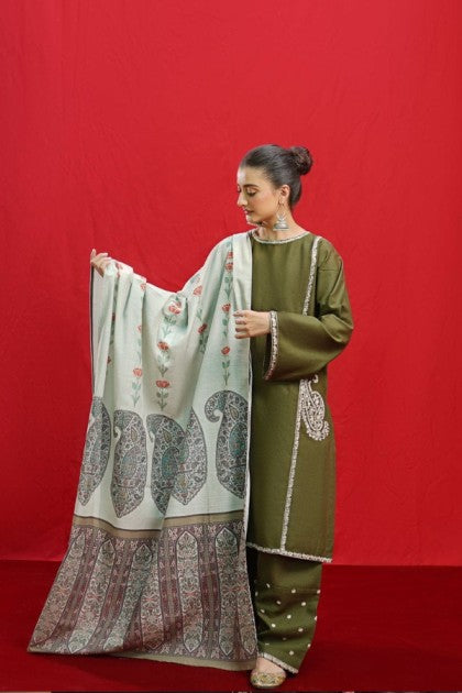 URGE– Luxury Embroidered 3-Piece in Lawn unsticed -25