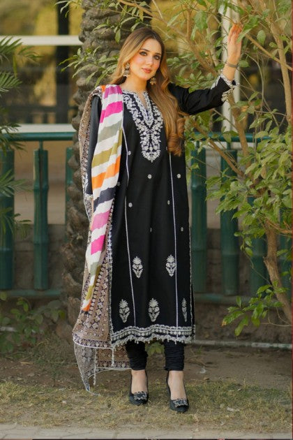JAZMIN– Luxury Embroidered 3-Piece in Lawn unsticed -26