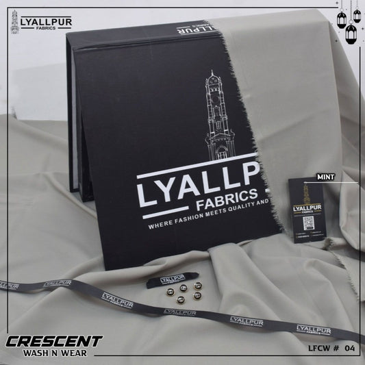 Crescent By Lyallpur Fabrics- Wash N Wear - Unstitched LP-04