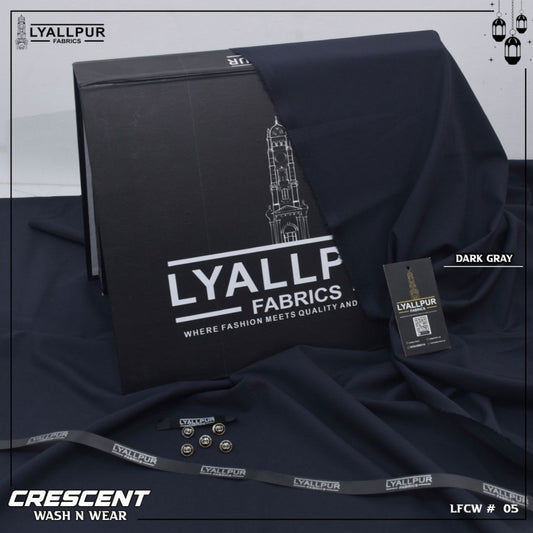 Crescent By Lyallpur Fabrics- Wash N Wear - Unstitched LP-05