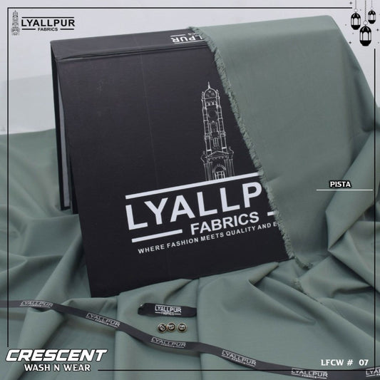 Crescent By Lyallpur Fabrics- Wash N Wear - Unstitched LP-07