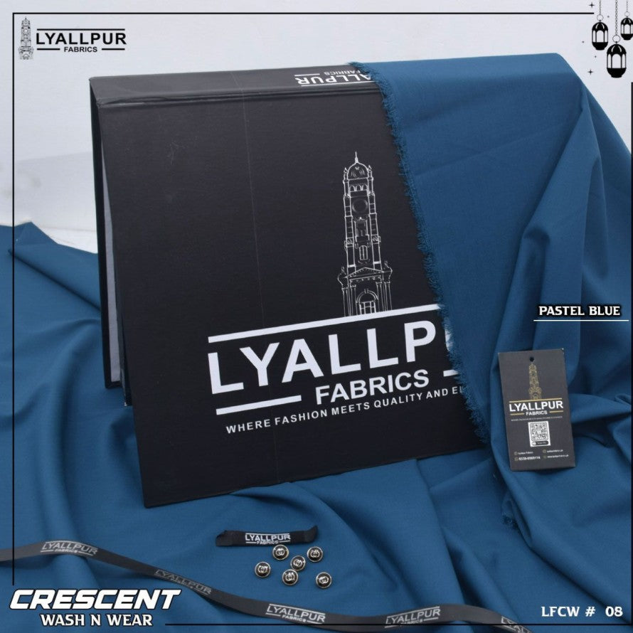 Crescent By Lyallpur Fabrics- Wash N Wear - Unstitched LP-08