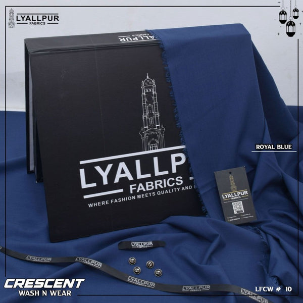 Crescent By Lyallpur Fabrics- Wash N Wear - Unstitched LP-10