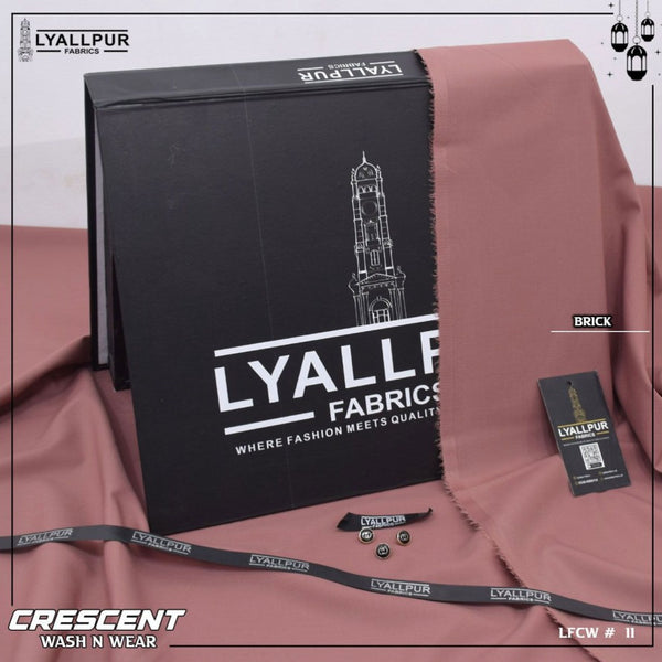 Crescent By Lyallpur Fabrics- Wash N Wear - Unstitched LP-11