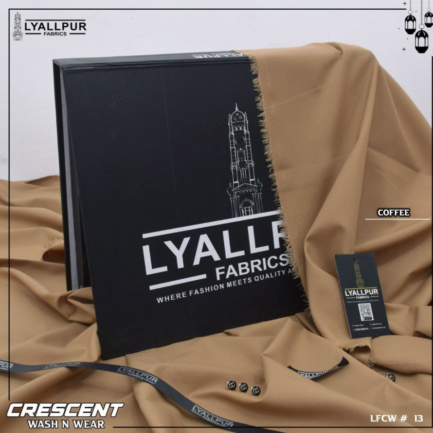 Crescent By Lyallpur Fabrics- Wash N Wear - Unstitched LP-13
